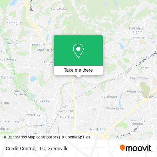 Credit Central, LLC map