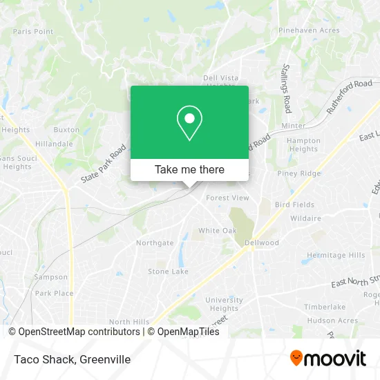 Taco Shack map