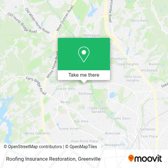 Roofing Insurance Restoration map