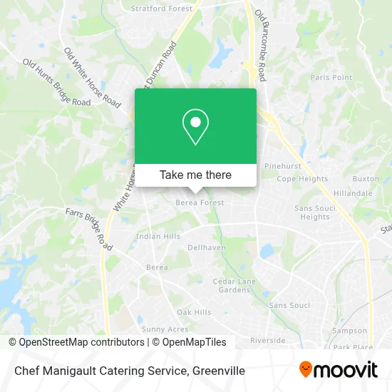 Chef Manigault Catering Service map