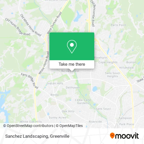 Sanchez Landscaping map