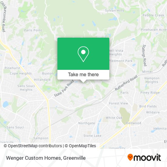 Wenger Custom Homes map