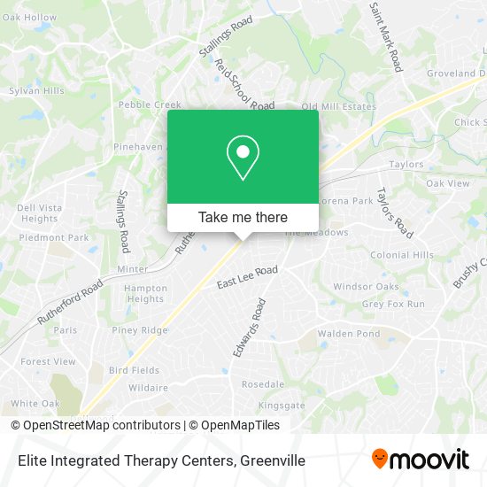 Elite Integrated Therapy Centers map