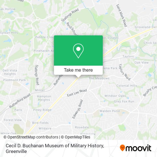 Mapa de Cecil D. Buchanan Museum of Military History