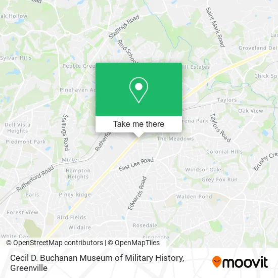 Cecil D. Buchanan Museum of Military History map