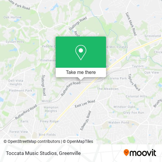 Toccata Music Studios map