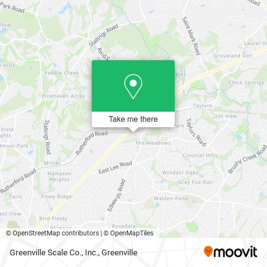 Greenville Scale Co., Inc. map