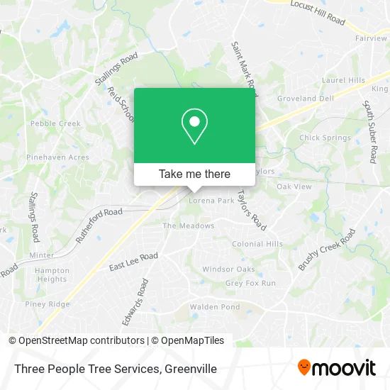 Mapa de Three People Tree Services