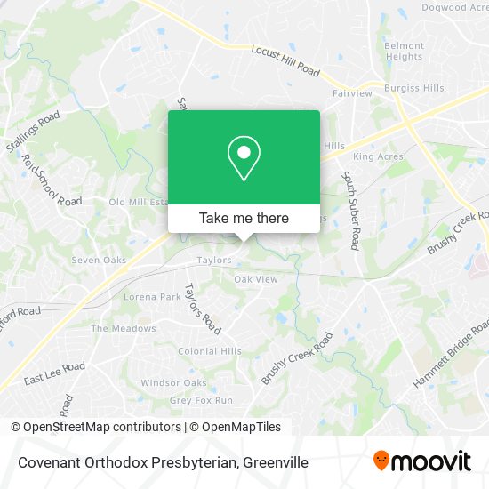 Covenant Orthodox Presbyterian map