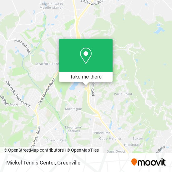 Mickel Tennis Center map