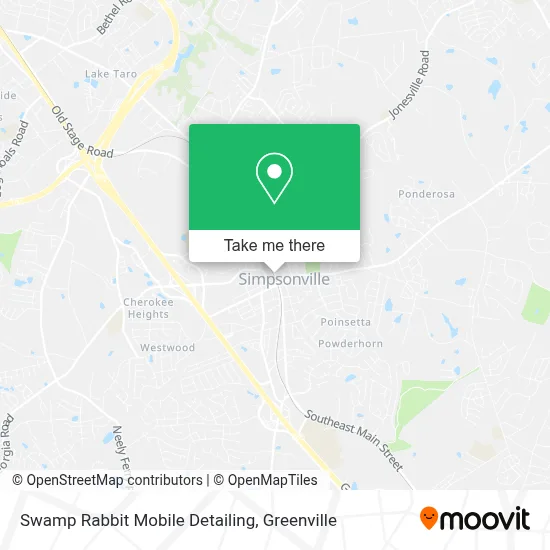 Swamp Rabbit Mobile Detailing map