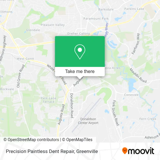 Precision Paintless Dent Repair map