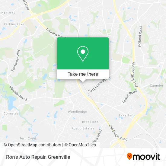 Ron's Auto Repair map