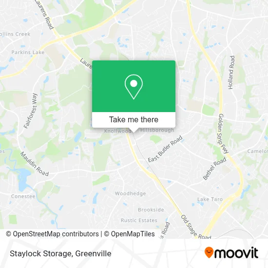 Staylock Storage map