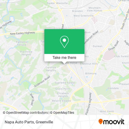 Mapa de Napa Auto Parts