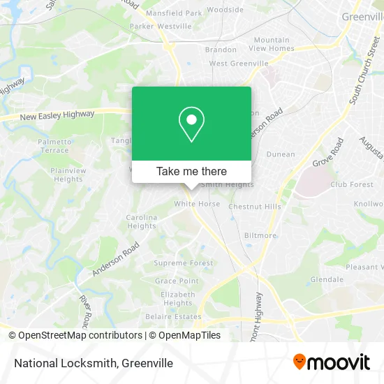 National Locksmith map