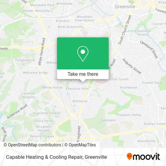 Capable Heating & Cooling Repair map