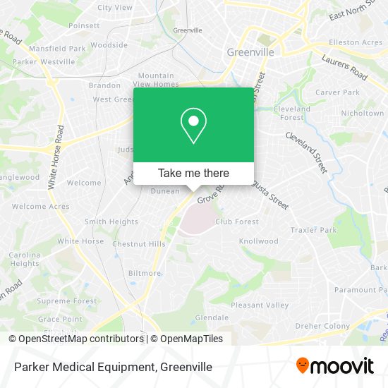 Parker Medical Equipment map