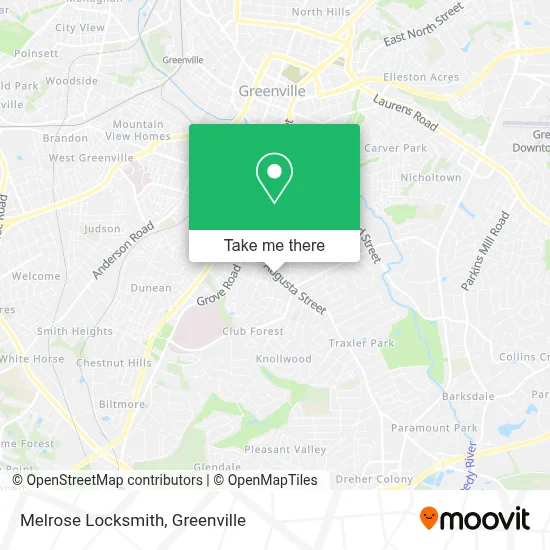 Melrose Locksmith map