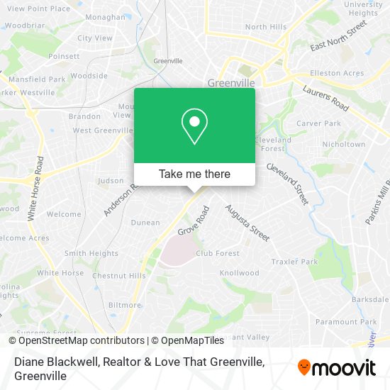 Mapa de Diane Blackwell, Realtor & Love That Greenville