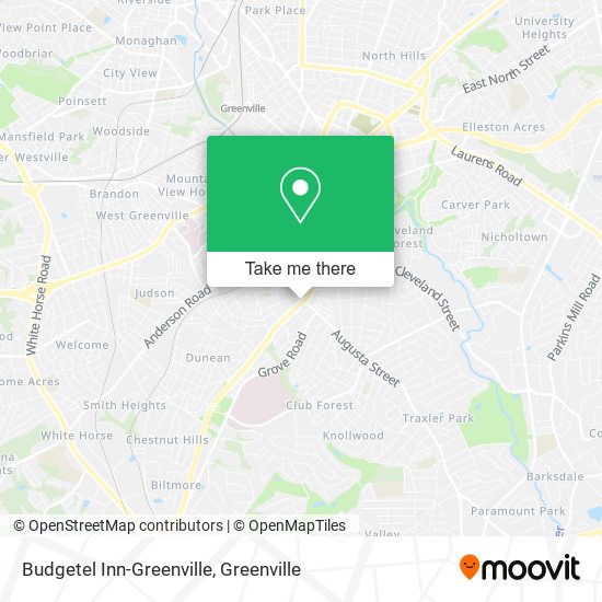 Budgetel Inn-Greenville map