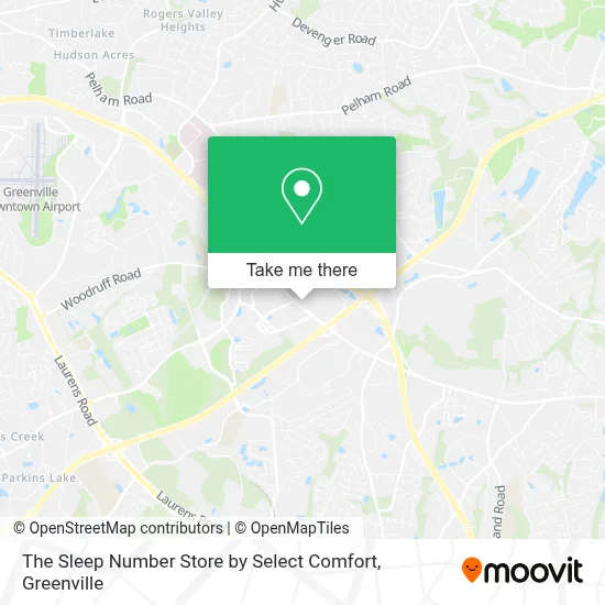 The Sleep Number Store by Select Comfort map