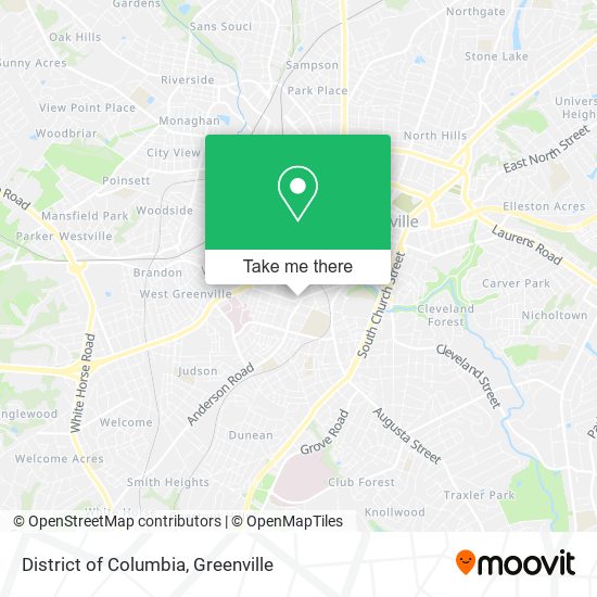 District of Columbia map