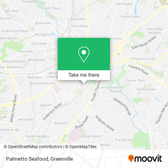 Palmetto Seafood map
