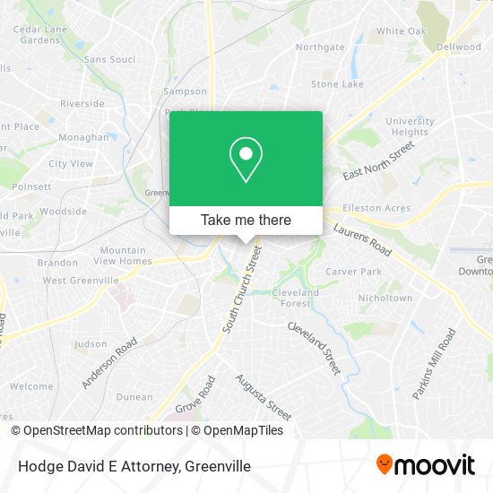 Hodge David E Attorney map
