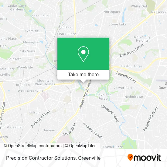 Precision Contractor Solutions map