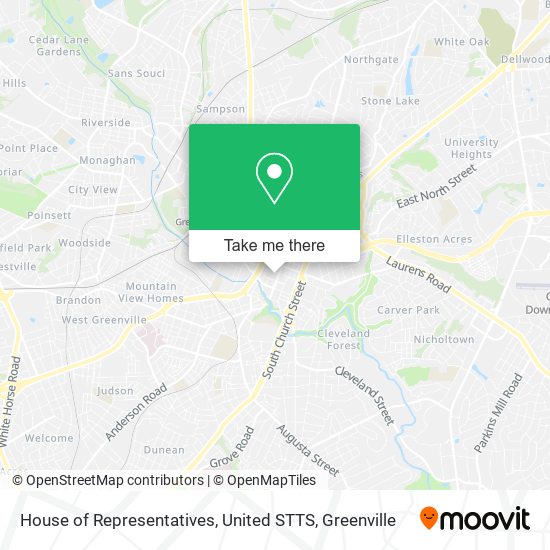 House of Representatives, United STTS map