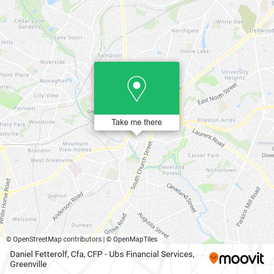 Daniel Fetterolf, Cfa, CFP - Ubs Financial Services map