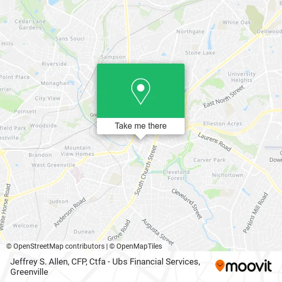 Mapa de Jeffrey S. Allen, CFP, Ctfa - Ubs Financial Services