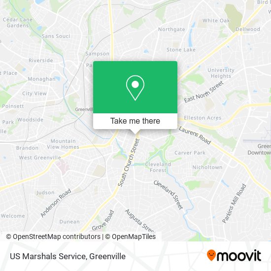 US Marshals Service map