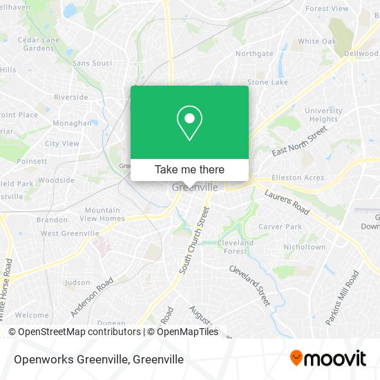 Mapa de Openworks Greenville