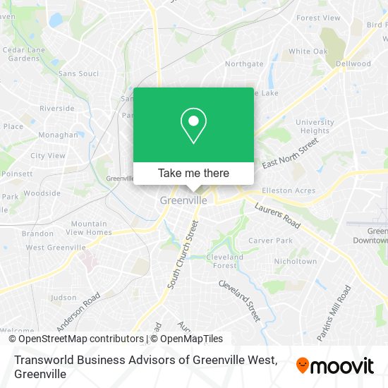 Transworld Business Advisors of Greenville West map