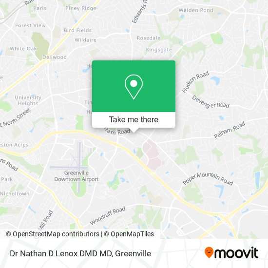 Dr Nathan D Lenox DMD MD map