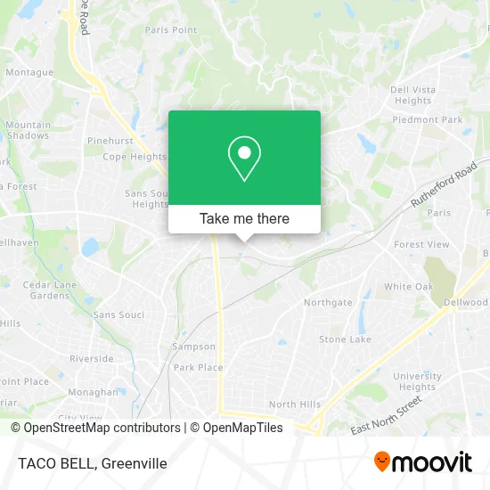 TACO BELL map