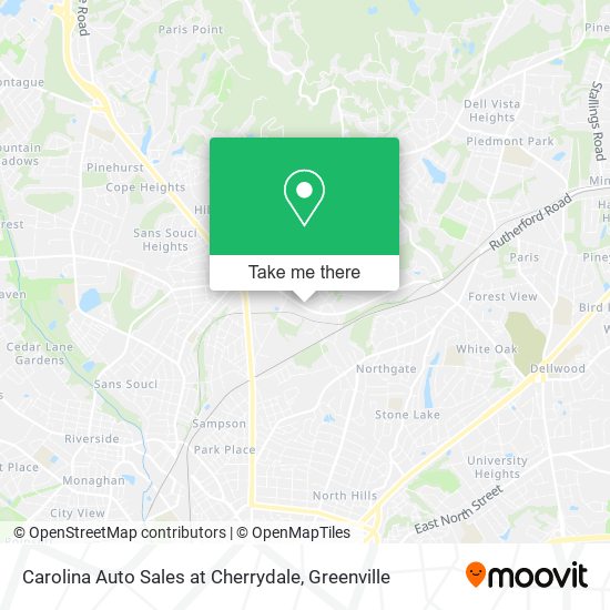 Carolina Auto Sales at Cherrydale map