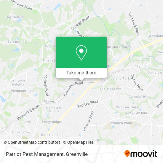Patriot Pest Management map
