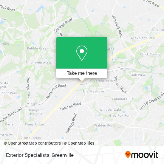 Exterior Specialists map