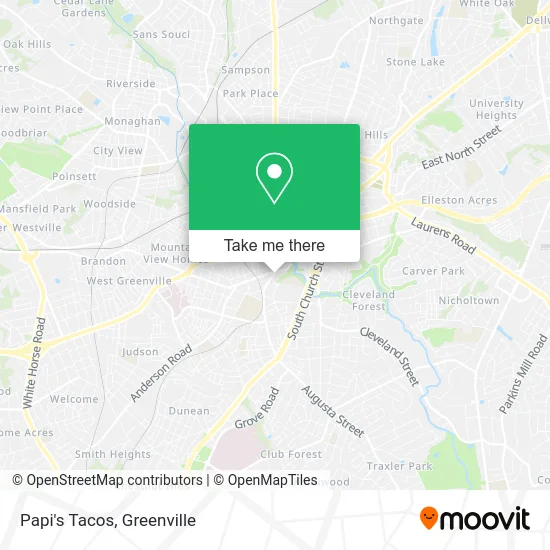 Mapa de Papi's Tacos