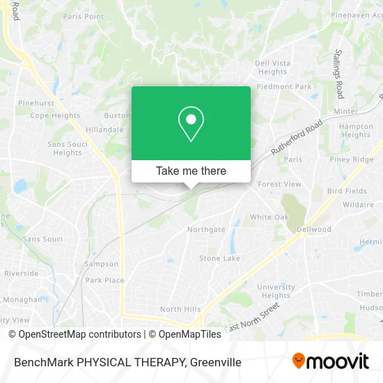 Mapa de BenchMark PHYSICAL THERAPY
