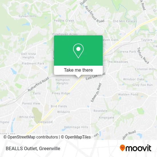 BEALLS Outlet map