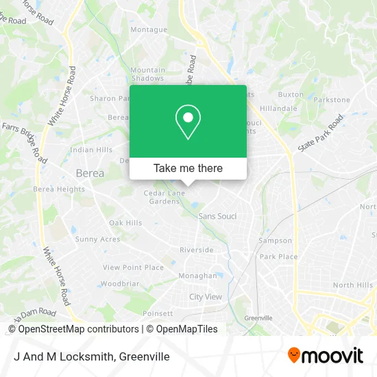 J And M Locksmith map