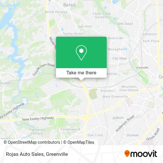 Mapa de Rojas Auto Sales