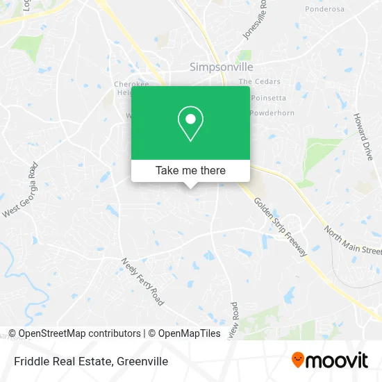 Friddle Real Estate map