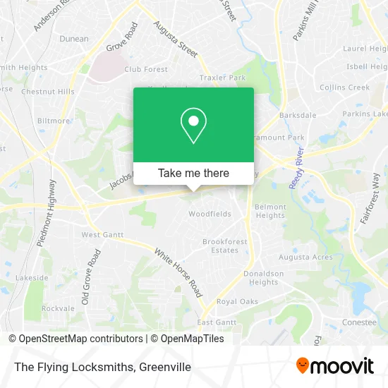 The Flying Locksmiths map