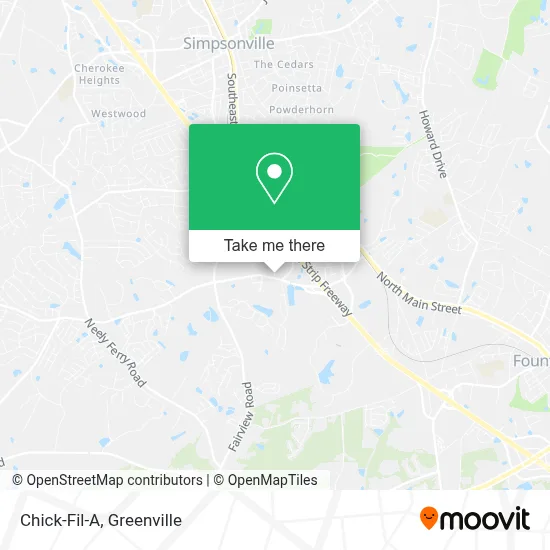 Chick-Fil-A map