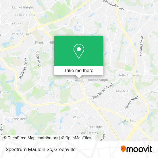 Spectrum Mauldin Sc map